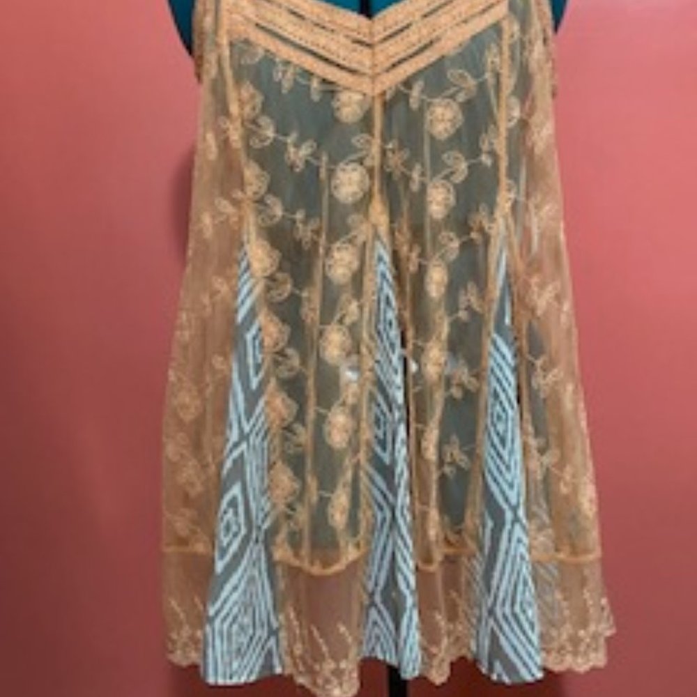 Bohemian spagetti strap smock